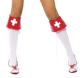 4007B - Red and White Boot Cuffs