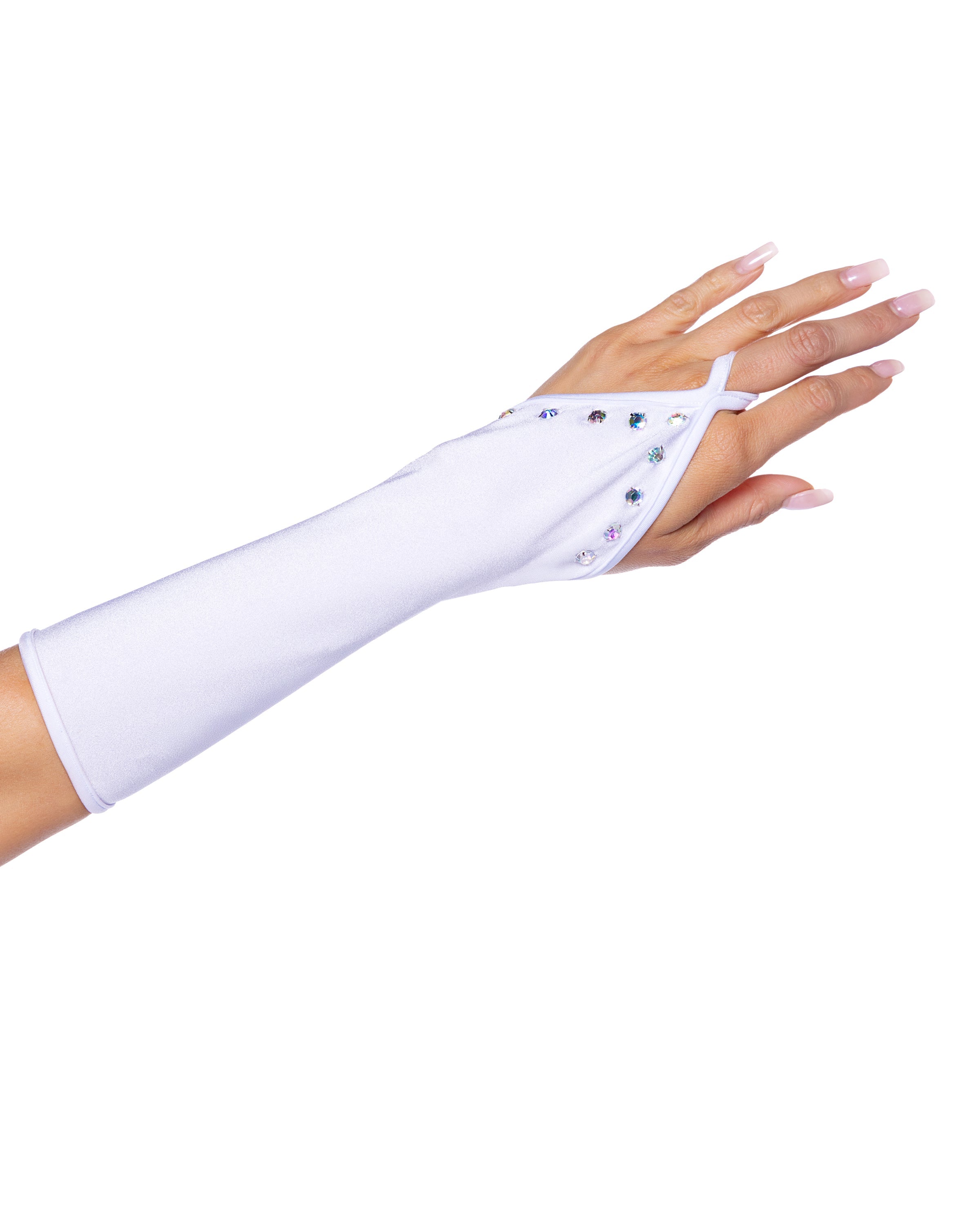 6679 - Bedazzled Gloves with Rhinestones