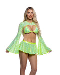 6712 - Sequin Mini Skirt